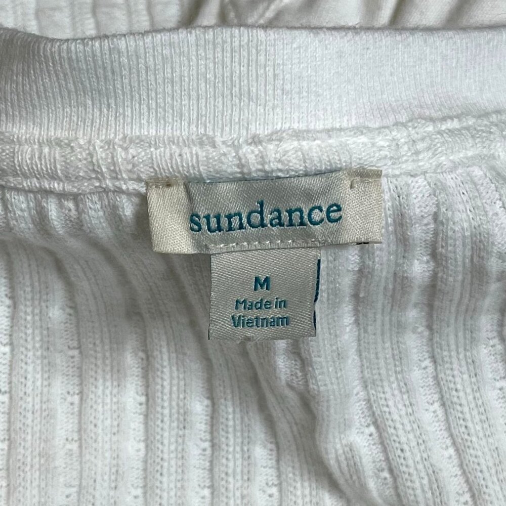 Sundance Cream Ribbed Henley Top - Picture 8 of 10